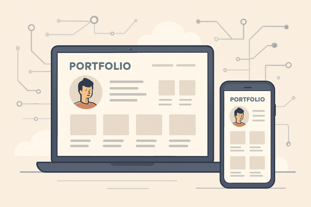 Image of Portfolio Website of Amita Garg showcasing web development